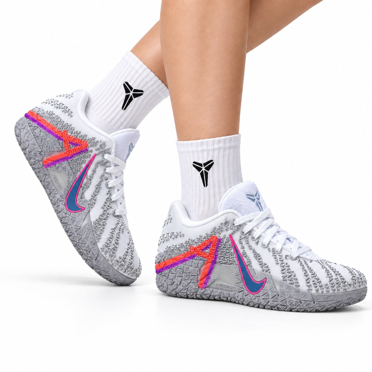 Nike Ja 3 Ja Morant Basketball Shoes – White Grey Pink