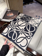 Loewe Style Anagram Pattern Scarf product detail 3