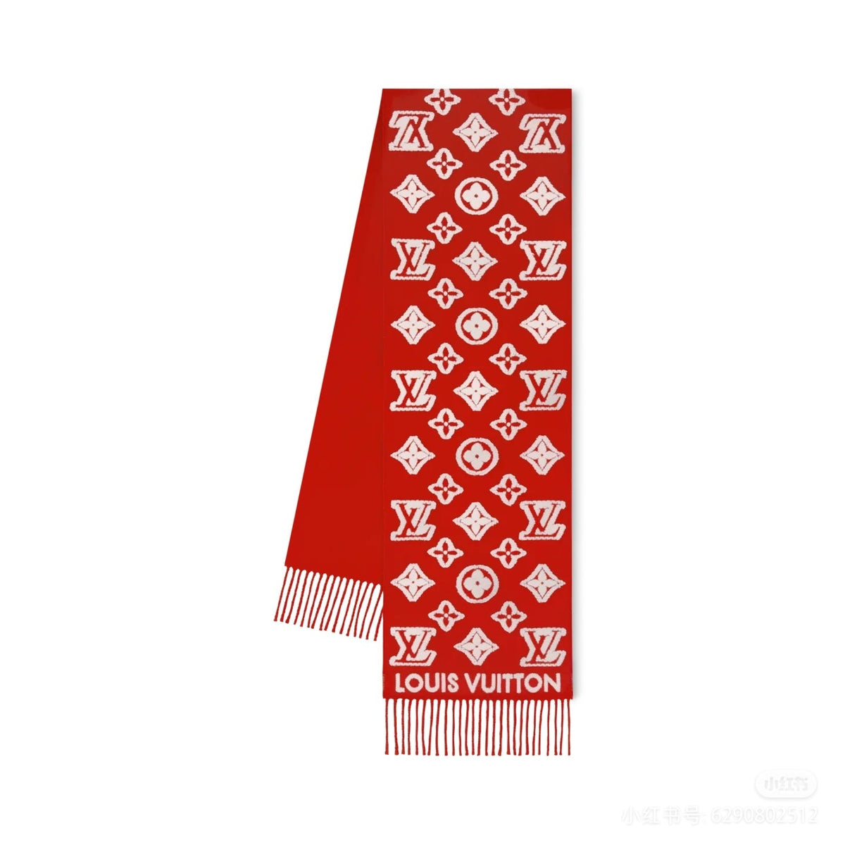Louis Vuitton Style Monogram Knit Scarf product detail 2