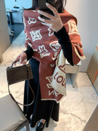 Louis Vuitton Style Oversized Monogram Scarf product detail 7