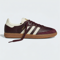 adidas Samba OG Maroon Gold Metallic Women's - Maroon / Cream White / Gold Metallic side view
