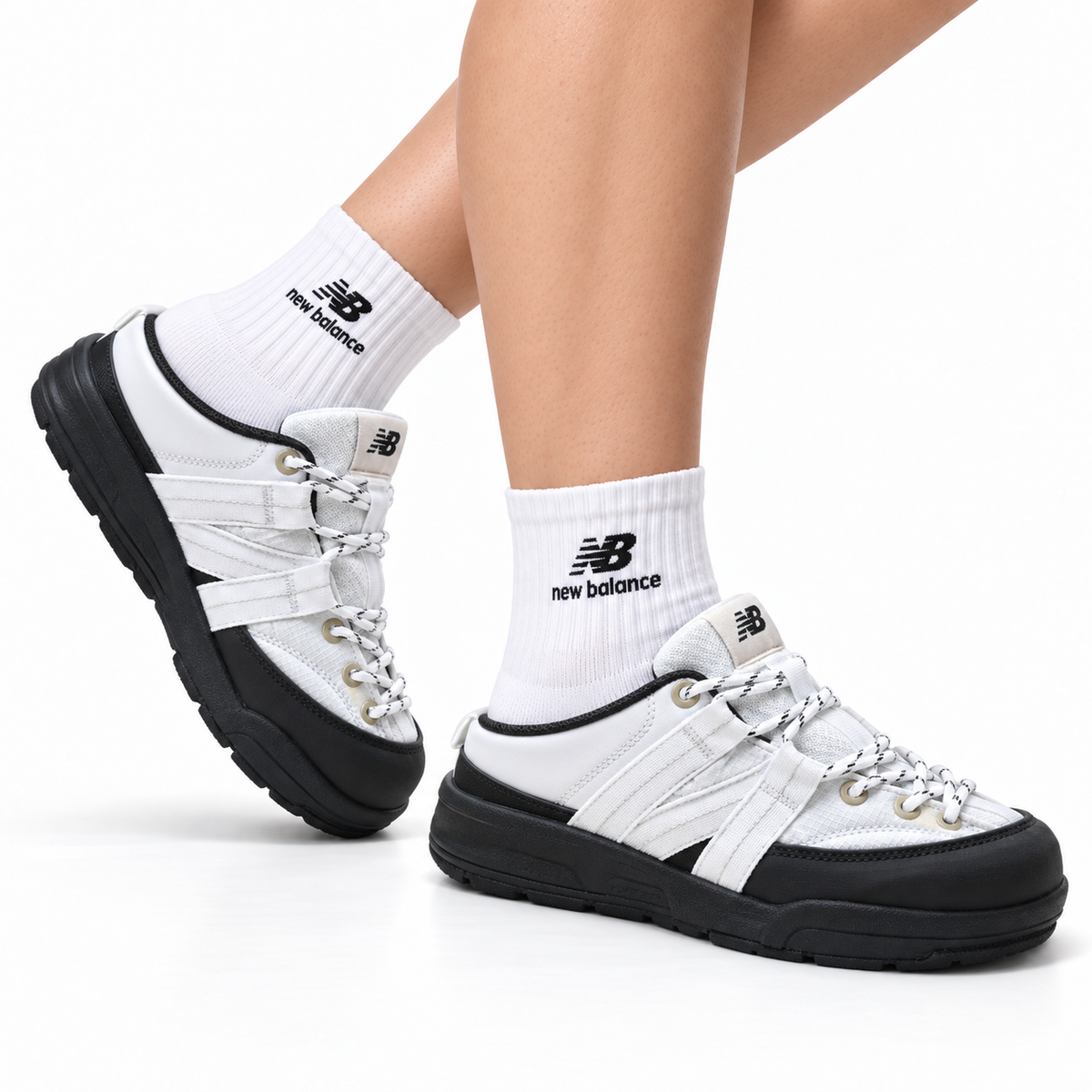 New Balance Outdoor Mule Clogs – Black White