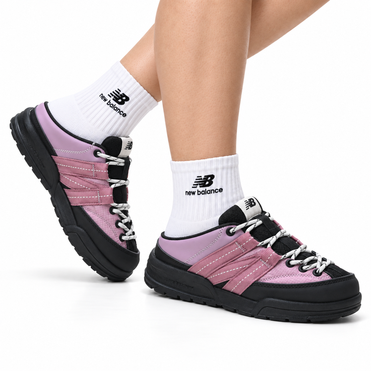 New Balance Outdoor Mule Clogs – Pink Black
