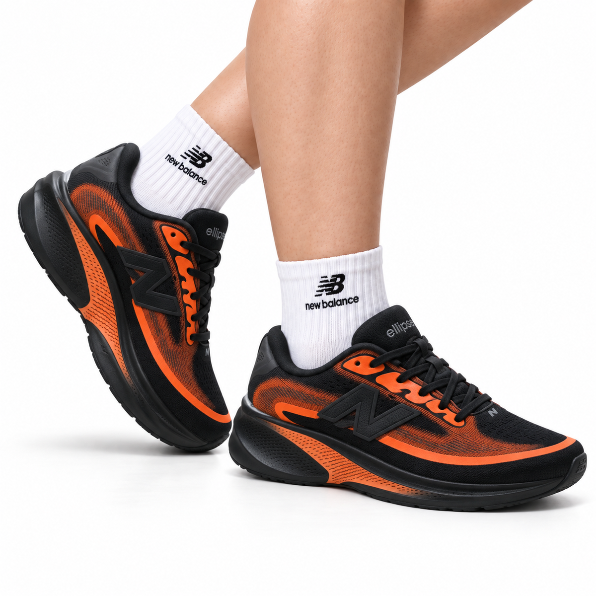 New Balance Ellipse v1 Running Shoes – Black Orange