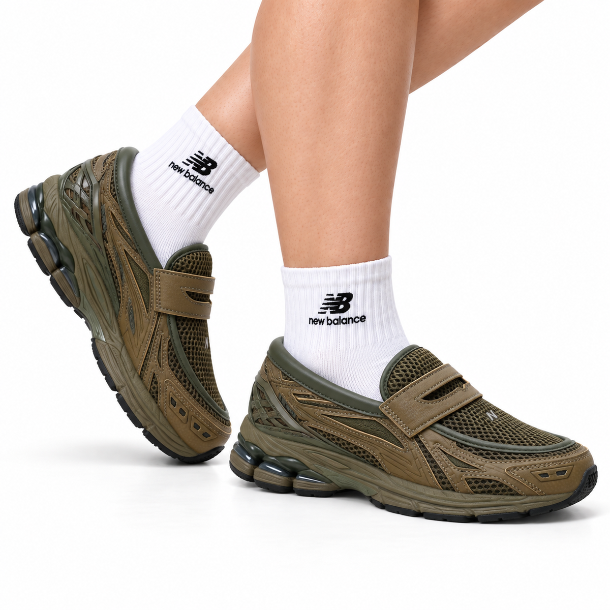 New Balance 1906L Loafers - Olive Green