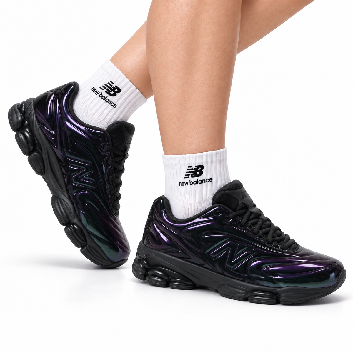 New Balance Lifestyle Running Shoes - Black Purple