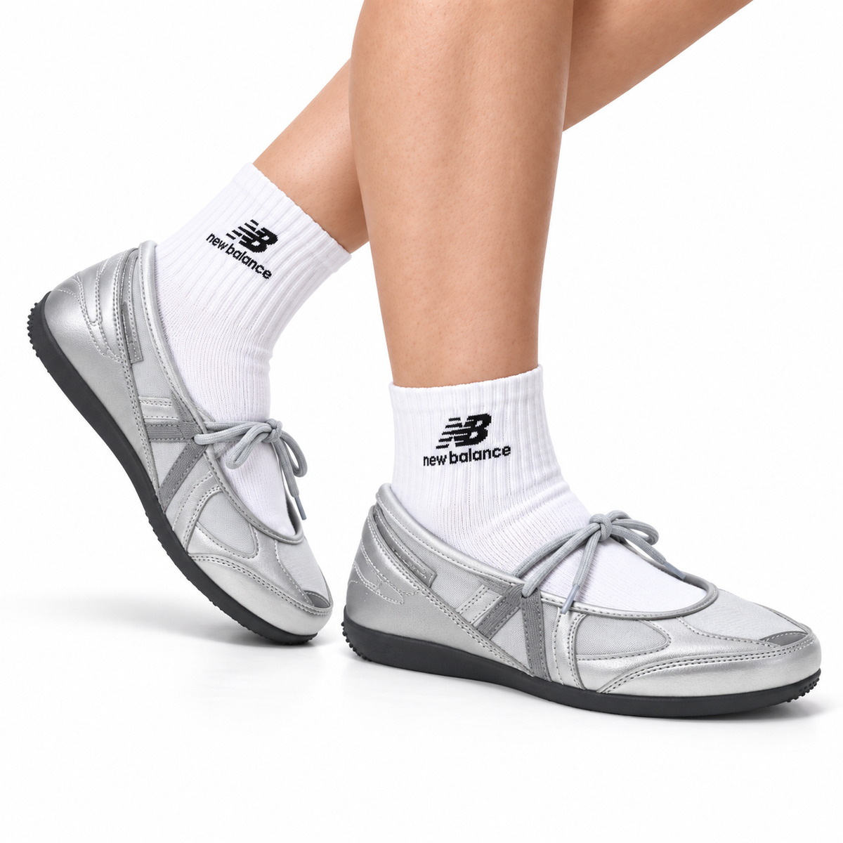 New Balance Flat Breeze Mary Jane Shoes - Grey