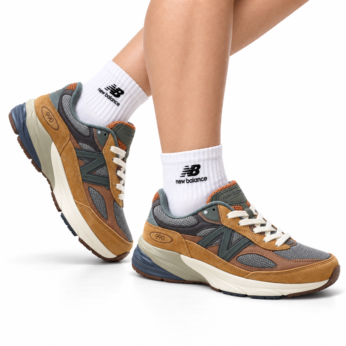 New Balance 990 Sneakers - Brown Grey Beige