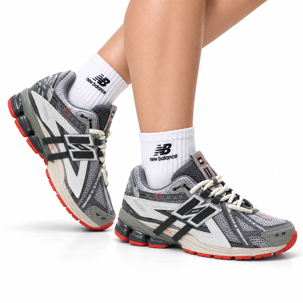 New Balance 1906R Running Shoes - Grey/Silver Red
