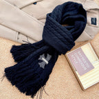 New York Yankees Style Cable-Knit Fringe Scarf product detail 3