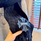 New York Yankees Style Cable-Knit Fringe Scarf product detail 7