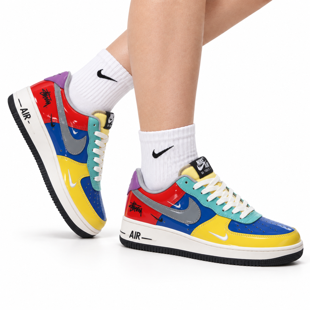 Nike Air Force 1 '07 LV8 Street Graphic Low-Top Sneakers – Multi Color