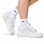 Nike Air Force 1 '07 LV8 Marble Low-Top Sneakers – White/Aqua