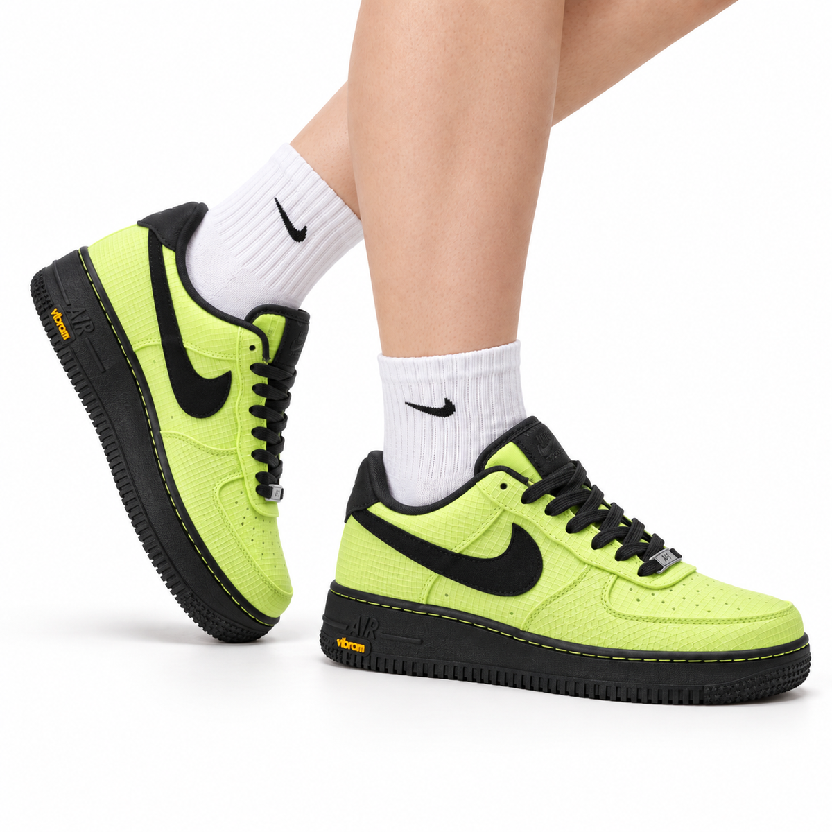 Nike Air Force 1 Low Utility | Volt Black Ripstop Sneakers