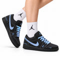 Nike Low-Top Sneakers Black Blue Unisex Style 01 white background lifestyle main view