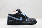 Nike Low-Top Sneakers Black Blue Unisex Style 01 detail view 2