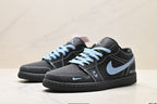 Nike Low-Top Sneakers Black Blue Unisex Style 01 detail view 5