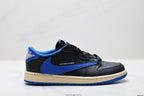 Nike Low-Top Sneakers Black Blue Beige Unisex Collaboration Edition Style 63 detail view 2