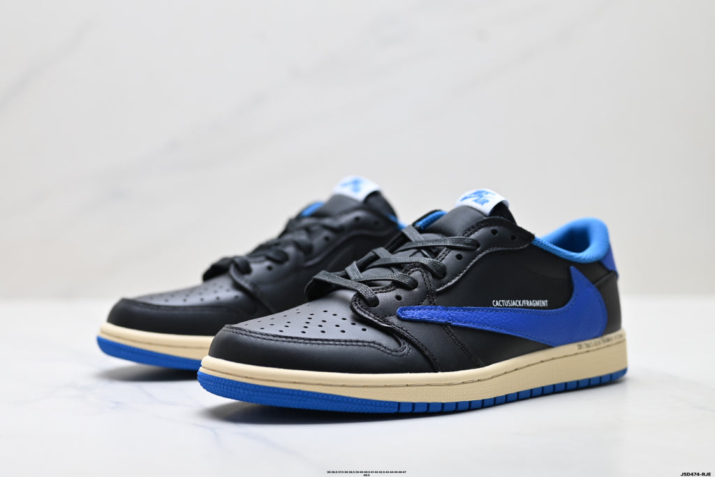 Nike Low-Top Sneakers Black Blue Beige Unisex Collaboration Edition Style 63 detail view 5