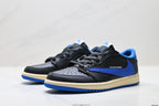 Nike Low-Top Sneakers Black Blue Beige Unisex Collaboration Edition Style 63 detail view 5