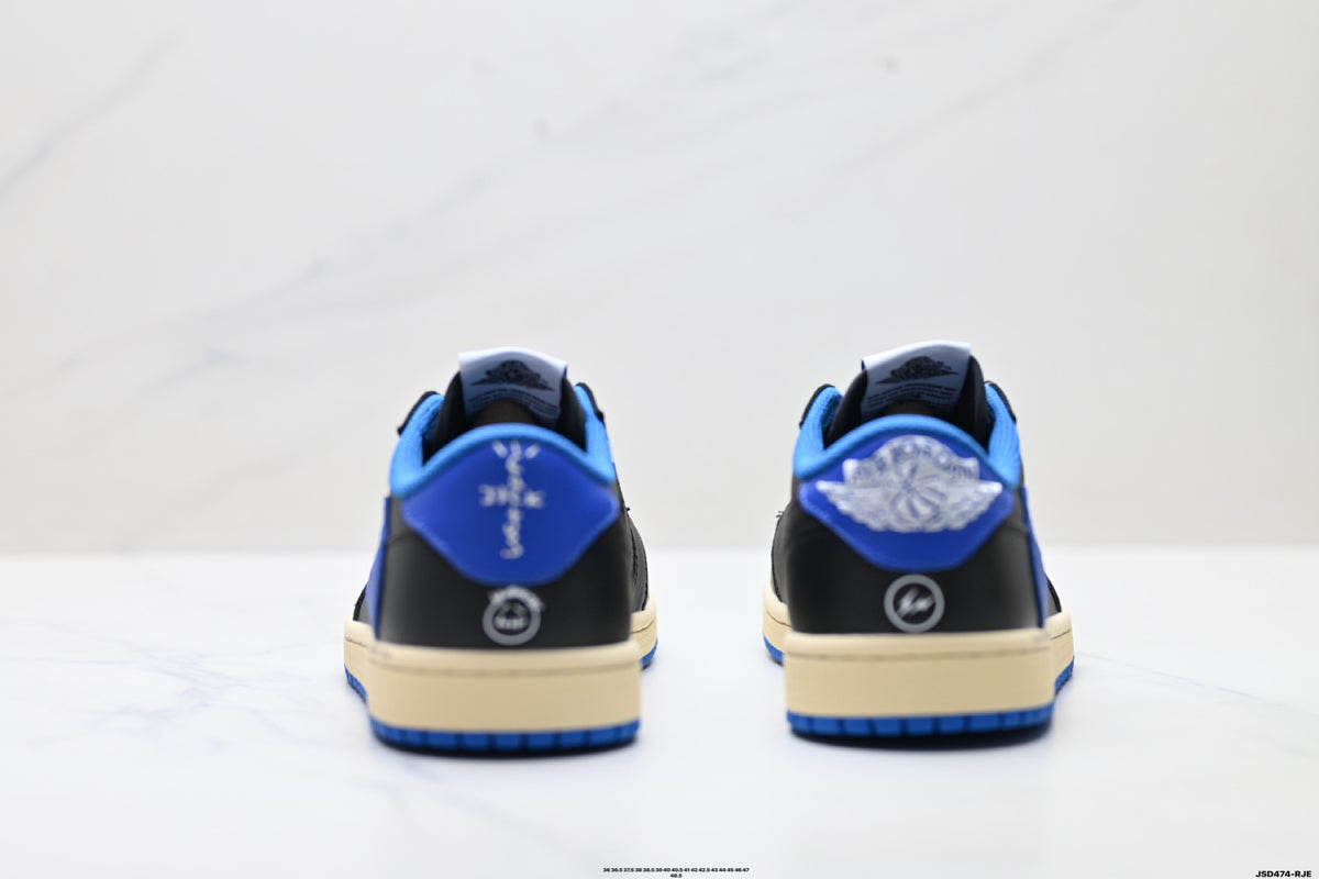 Nike Low-Top Sneakers Black Blue Beige Unisex Collaboration Edition Style 63 detail view 7
