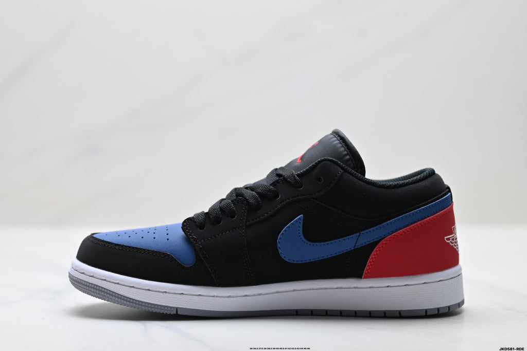 Nike Low-Top Sneakers Black Blue Red Unisex Style 48 detail view 4