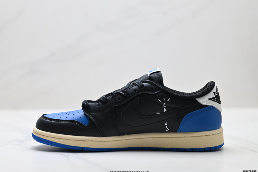 Nike Low-Top Sneakers Black Blue White Unisex Collaboration Edition Style 56 detail view 4