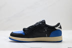 Nike Low-Top Sneakers Black Blue White Unisex Collaboration Edition Style 56 detail view 4