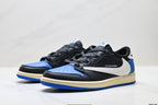 Nike Low-Top Sneakers Black Blue White Unisex Collaboration Edition Style 56 detail view 5