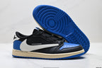Nike Low-Top Sneakers Black Blue White Unisex Collaboration Edition Style 56 detail view 6