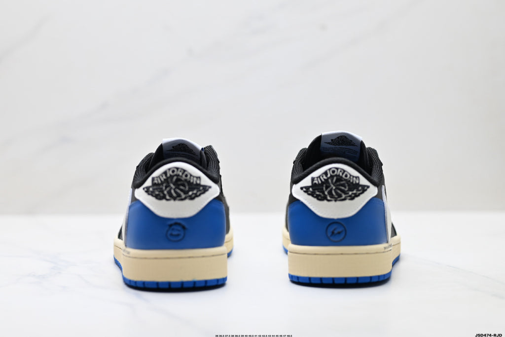 Nike Low-Top Sneakers Black Blue White Unisex Collaboration Edition Style 56 detail view 7