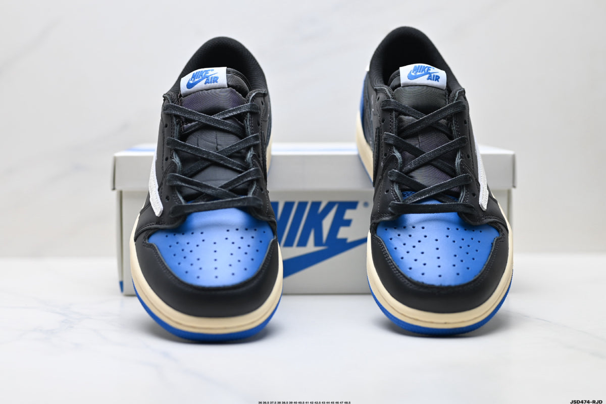 Nike Low-Top Sneakers Black Blue White Unisex Collaboration Edition Style 56 detail view 8