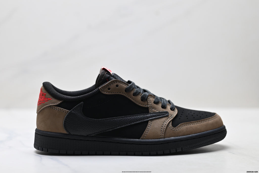 Nike Low-Top Sneakers Black Brown Unisex Style 30 detail view 2