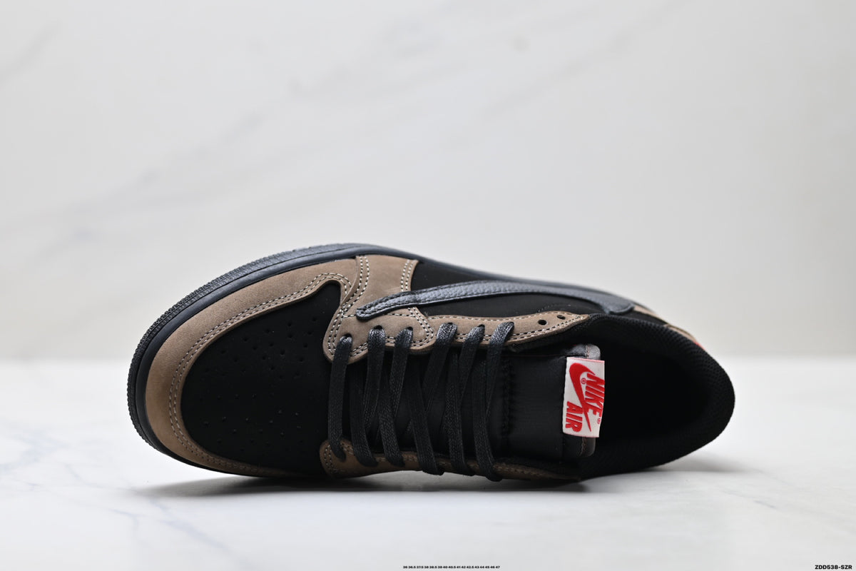 Nike Low-Top Sneakers Black Brown Unisex Style 30 detail view 3