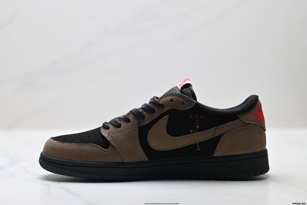 Nike Low-Top Sneakers Black Brown Unisex Style 30 detail view 4