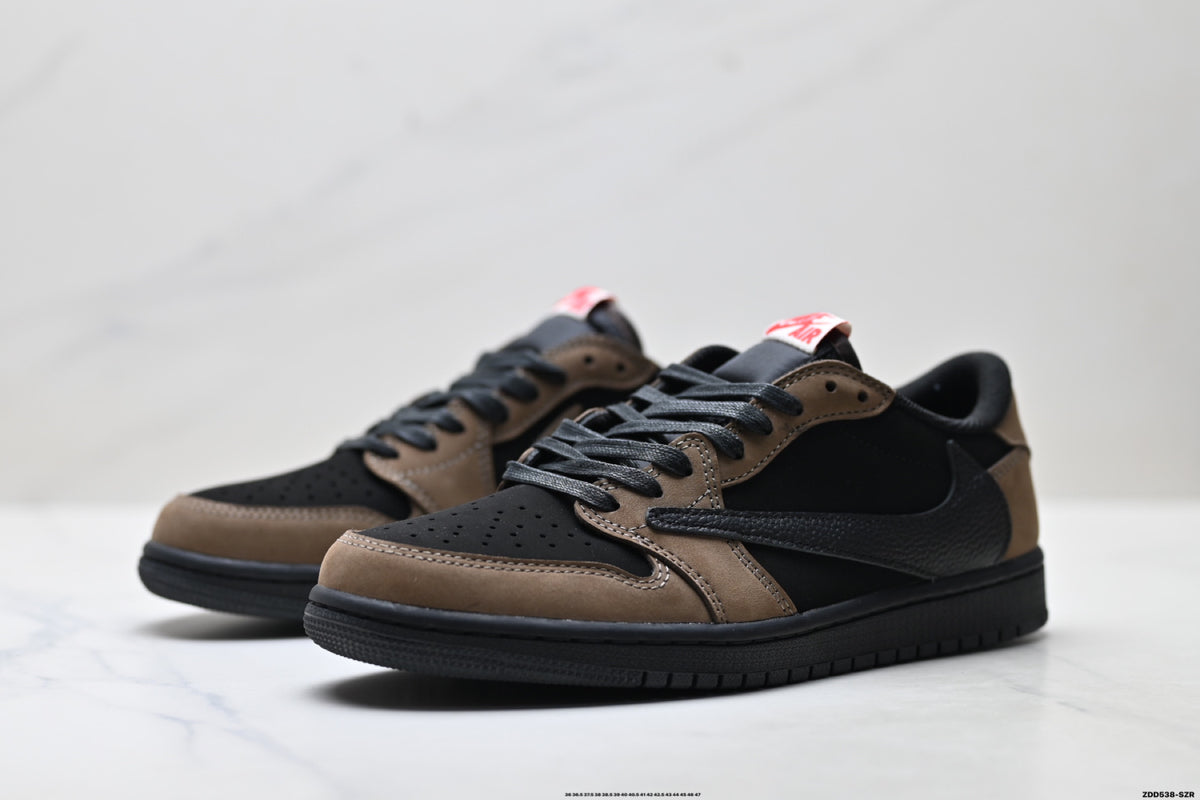 Nike Low-Top Sneakers Black Brown Unisex Style 30 detail view 5
