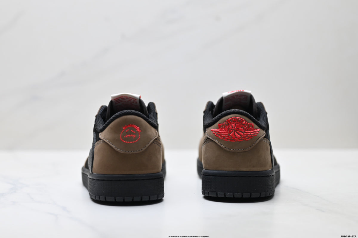 Nike Low-Top Sneakers Black Brown Unisex Style 30 detail view 7