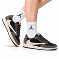 Nike Low-Top Sneakers Black Brown Beige Unisex Style 43 white background lifestyle main view