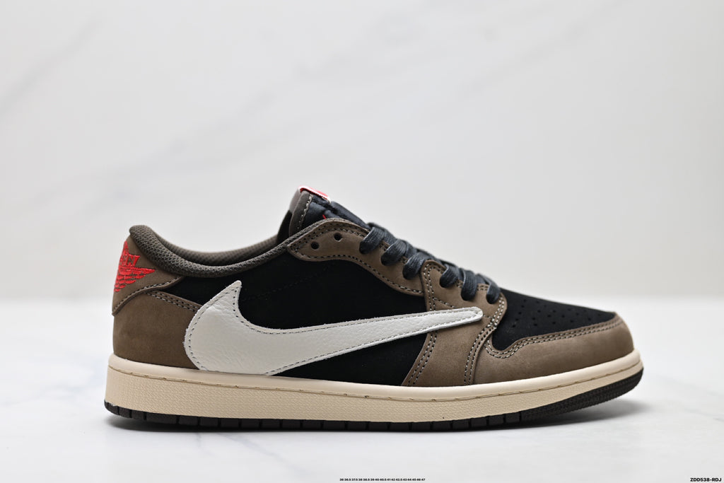 Nike Low-Top Sneakers Black Brown Beige Unisex Style 43 detail view 2
