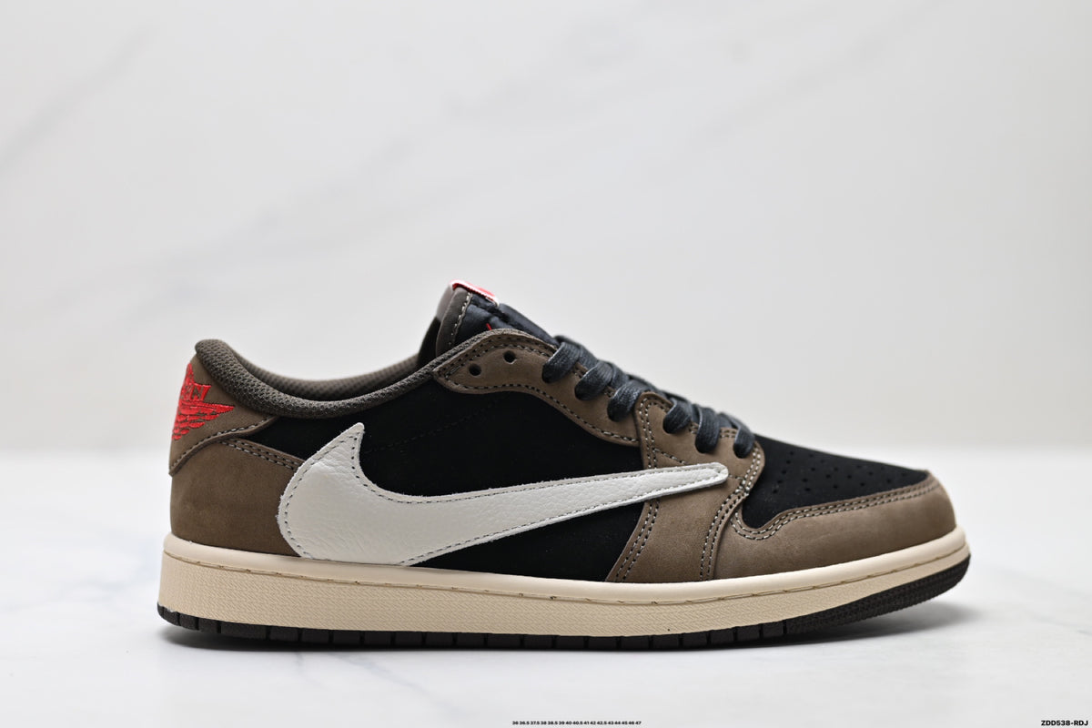 Nike Low-Top Sneakers Black Brown Beige Unisex Style 43 detail view 2