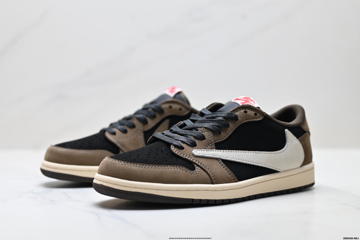 Nike Low-Top Sneakers Black Brown Beige Unisex Style 43 detail view 5