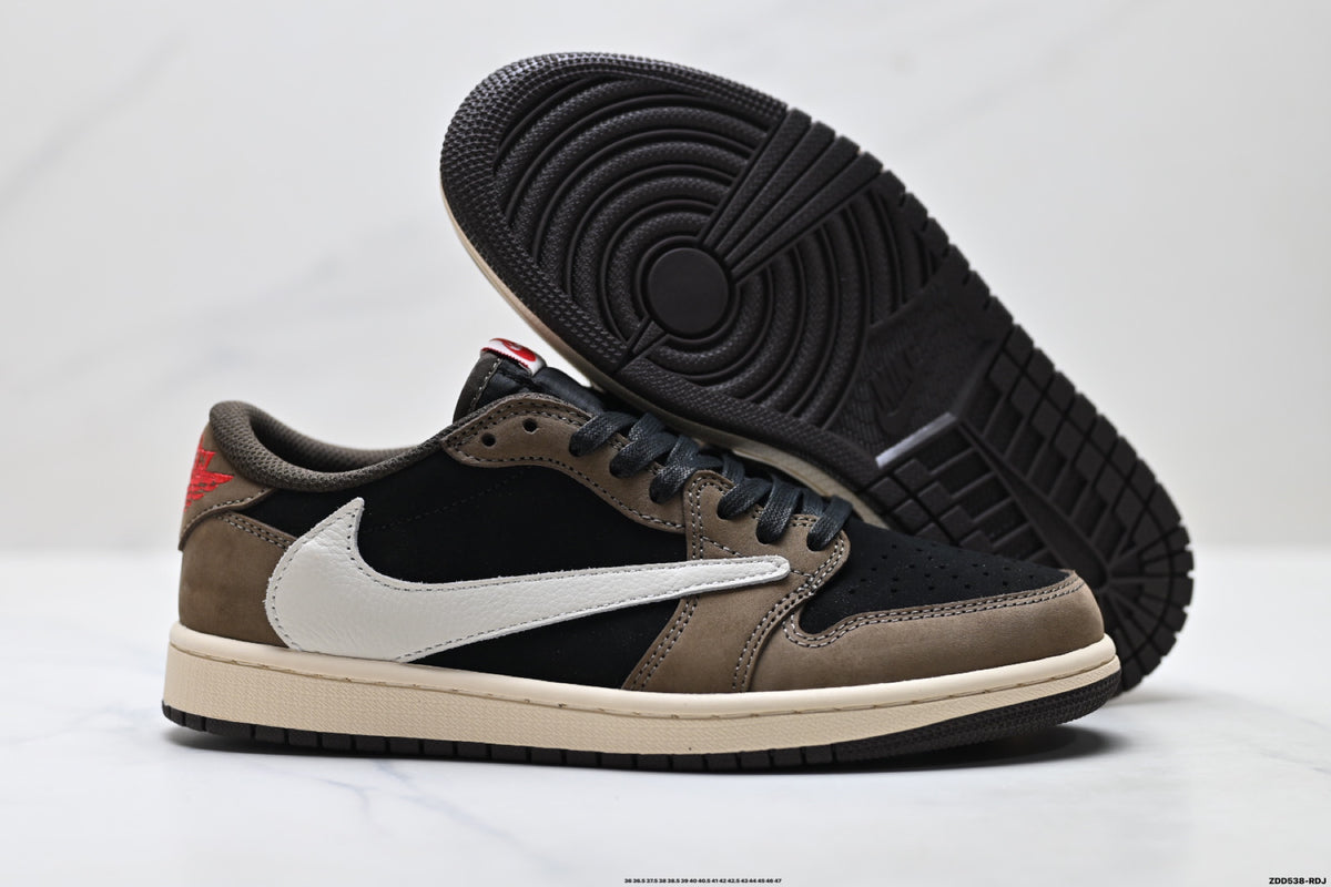 Nike Low-Top Sneakers Black Brown Beige Unisex Style 43 detail view 6