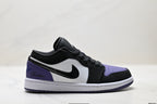 Nike Low-Top Sneakers Black Purple White Unisex Collaboration Edition Style 60 detail view 2