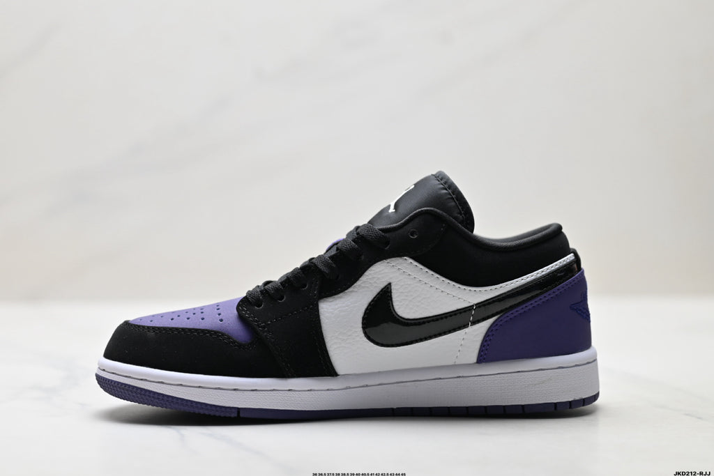 Nike Low-Top Sneakers Black Purple White Unisex Collaboration Edition Style 60 detail view 4