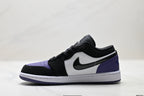 Nike Low-Top Sneakers Black Purple White Unisex Collaboration Edition Style 60 detail view 4
