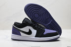 Nike Low-Top Sneakers Black Purple White Unisex Collaboration Edition Style 60 detail view 6