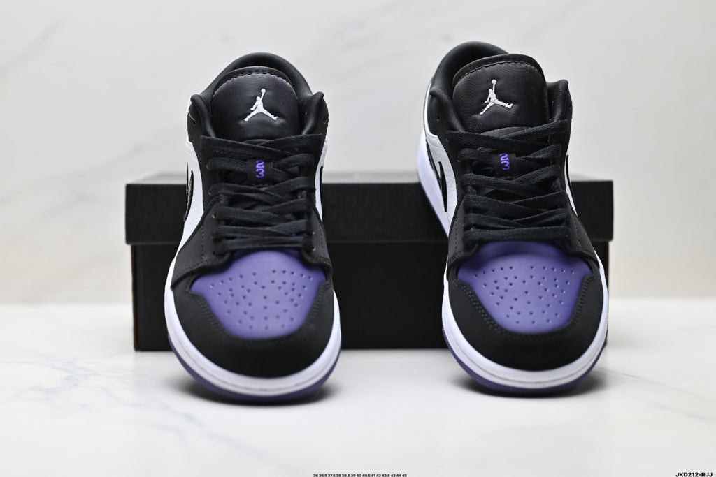 Nike Low-Top Sneakers Black Purple White Unisex Collaboration Edition Style 60 detail view 8