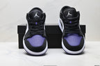 Nike Low-Top Sneakers Black Purple White Unisex Collaboration Edition Style 60 detail view 8