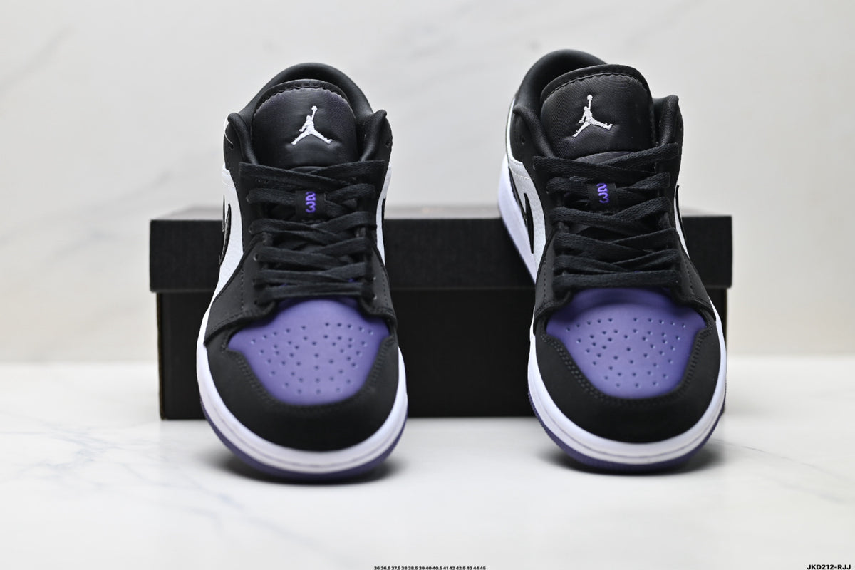 Nike Low-Top Sneakers Black Purple White Unisex Collaboration Edition Style 60 detail view 8
