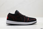 Nike Low-Top Sneakers Black Red Unisex Style 09 detail view 2